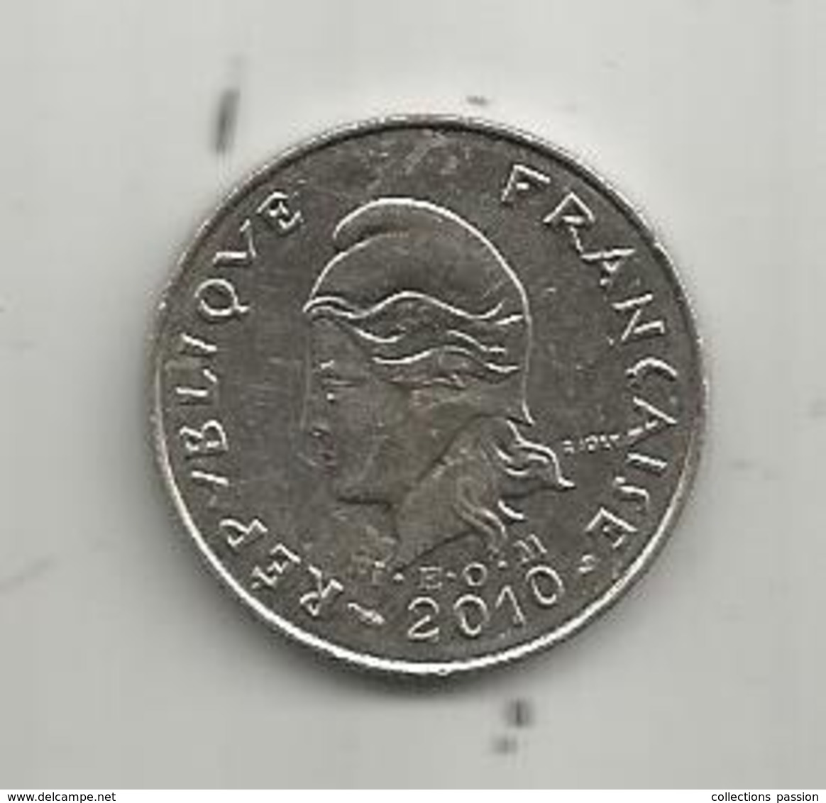 Monnaie , POLYNESIE FRANCAISE , 2010 , 10 F , 2 Scans - Französisch-Polynesien