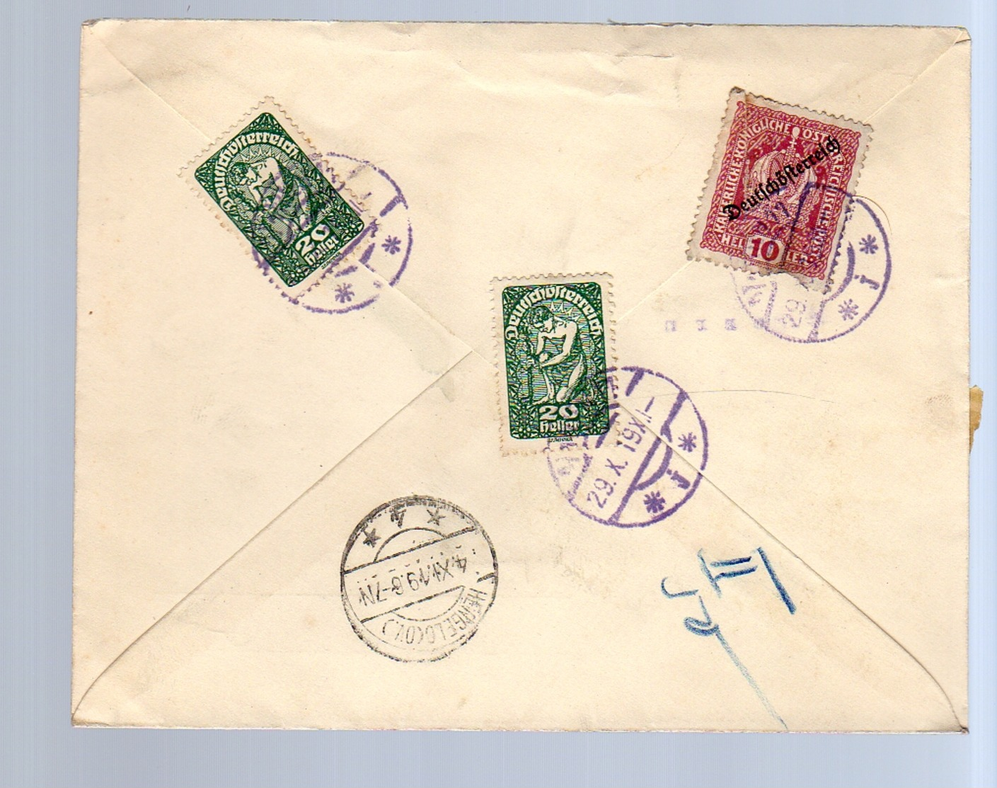 1919 Guido Fekete Alleegasse 65  > Reinou Kingma (stamp Dealer) In Velp Holland (322) - Storia Postale