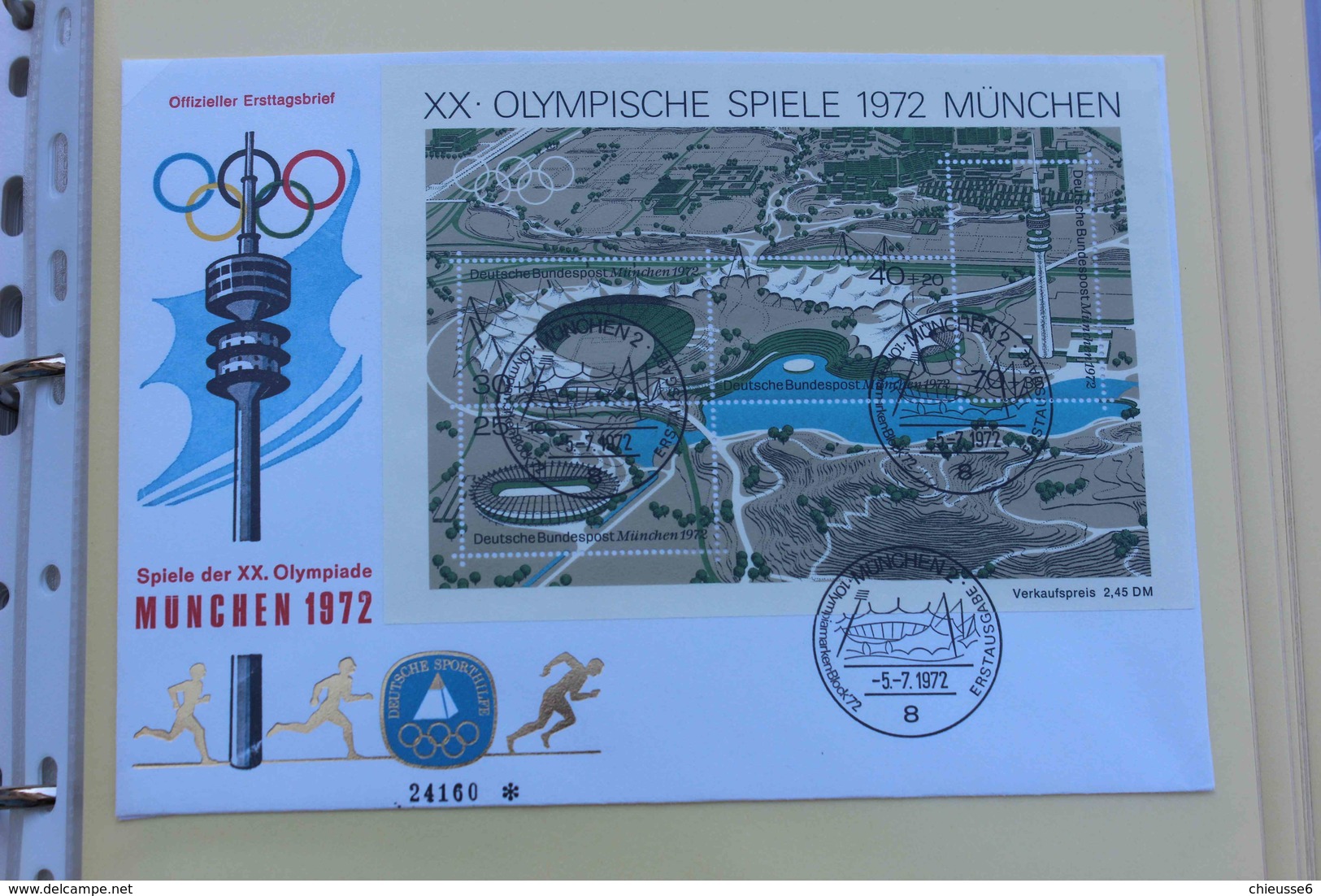 Allemagne  lot  + de 60 FDC - J.O de 1972 - Munich