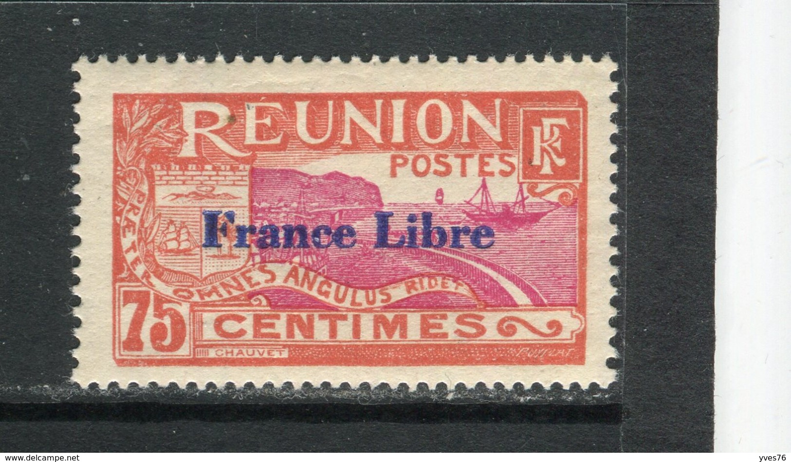 REUNION - Y&T N° 188** - Rade De Saint-Denis - Surchargé France Libre - Neufs