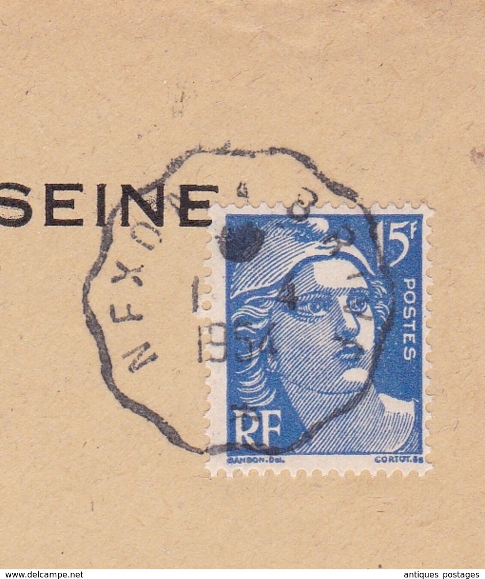 Cachet Convoyeur De Ligne Nexon à Brive Préfecture De La Seine 1954 Pour Limoges Haute Vienne - Poste Ferroviaire