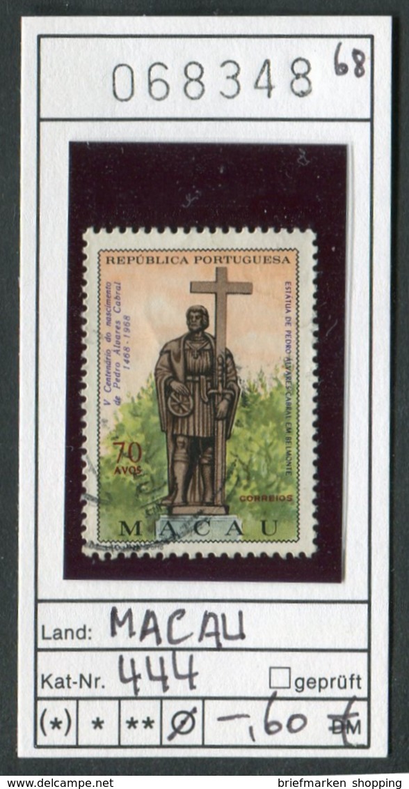 China 1968 - Macau 1968 - Macao - Michel 444 - Oo Oblit. Used Gebruikt - - Usados