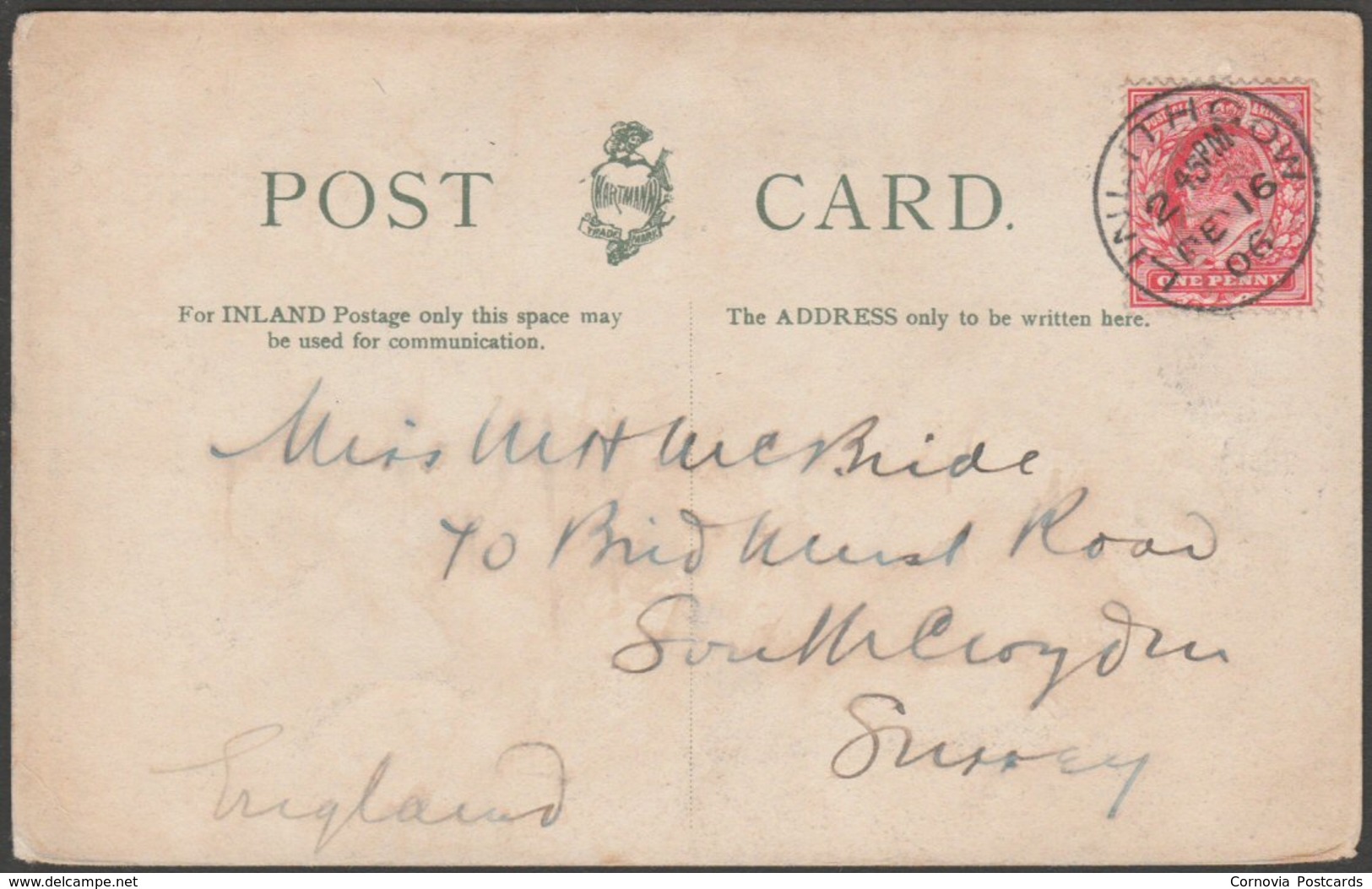 The Fossil Grove, Whiteinch, Glasgow, 1906 - Hartmann Postcard - Lanarkshire / Glasgow