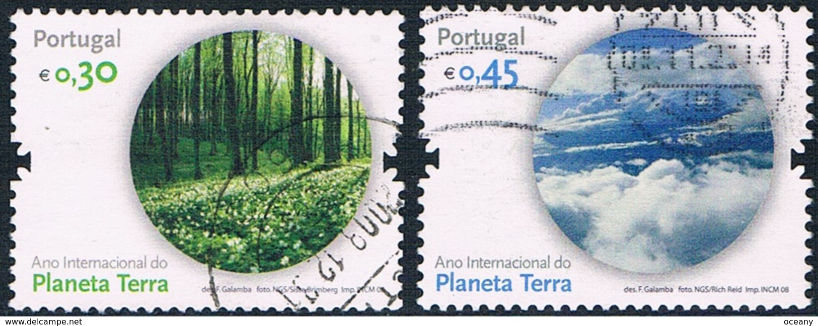 Portugal - Année Internationale De La Planète Terre 3241/3242 (année 2008) Oblit. - Oblitérés