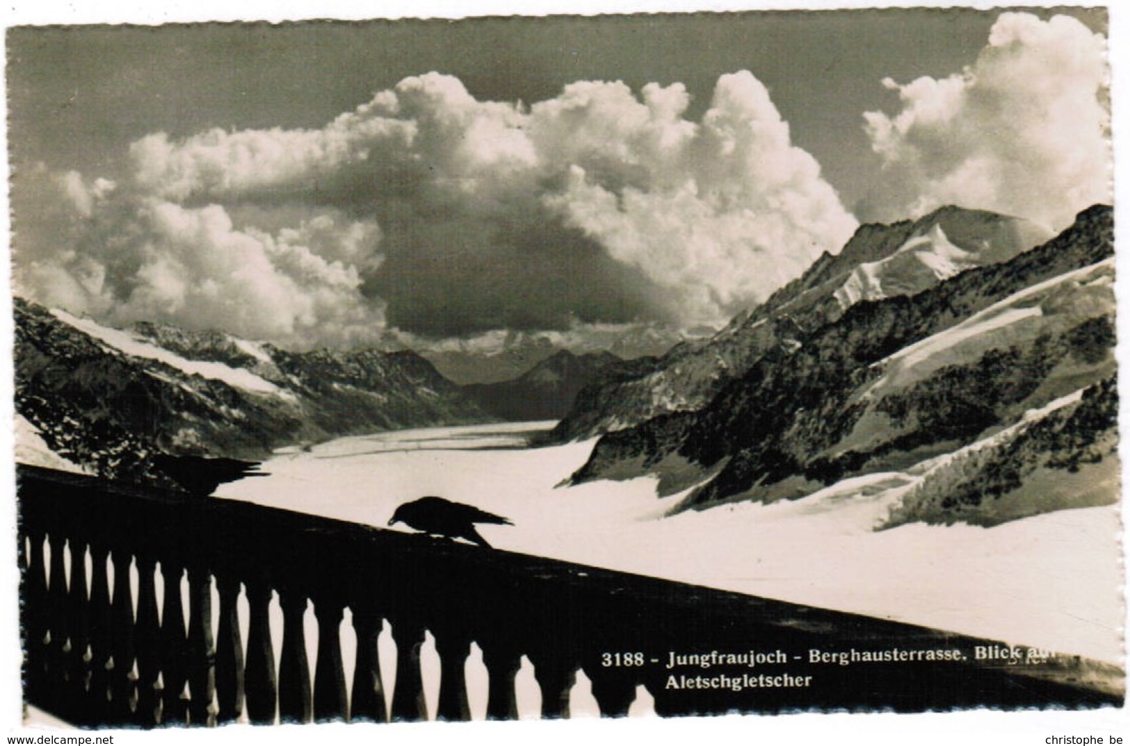 CPA Jungfraujoch, Berghausterrasse, Blich Auf Aletschgletscher (pk44371) - Berg