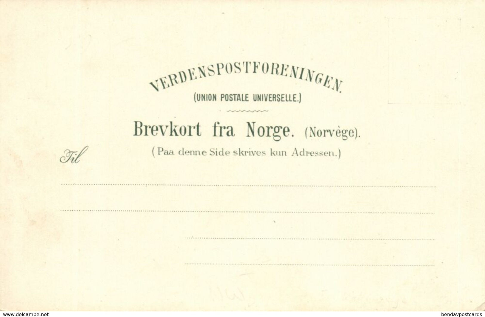 Norway, SPITSBERGEN SVALBARD, Into The Sea (1899) Messmer's Tea Advertising - Norway