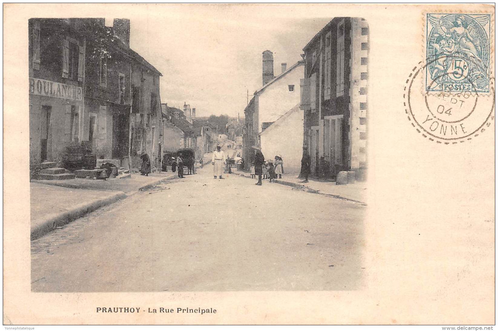 52 - HAUTE MARNE / Prauthoy - 523376 - La Rue Principale - Prauthoy