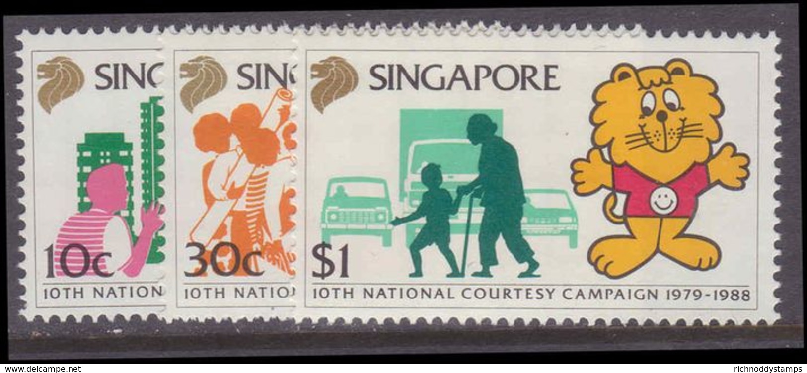 Singapore 1988 10th Anniv Of National Courtesy Campaign Unmounted Mint. - Singapore (1959-...)