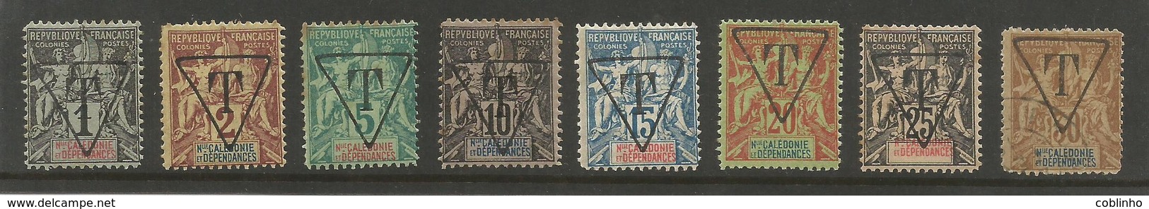 NOUVELLE CALEDONIE (New Caledonia) -  FAUX FOUNIER Taxe YT 1 - 6 */obl (Fournier Forgeries Hinged/used) - Neufs