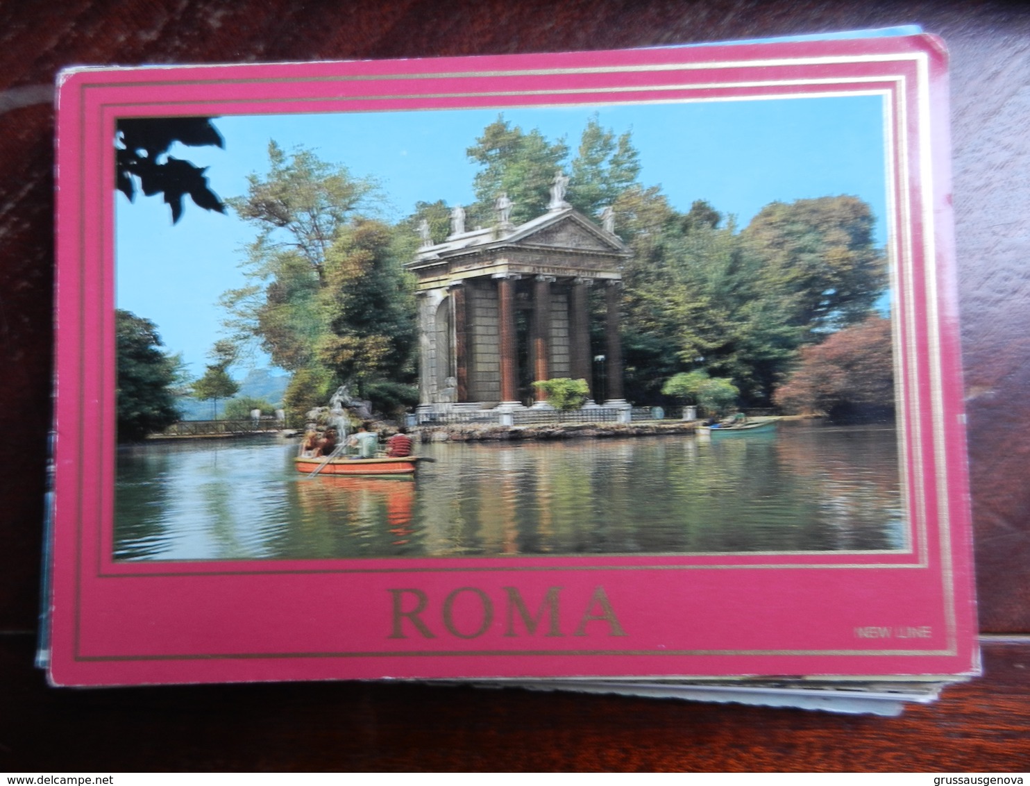 1015) ROMA LOTTO DI 2 CARTOLINE LA LUPA CAPITOLINA E LAGHETTO VILLA BORGHESE VIAGGIATE - Collections & Lots