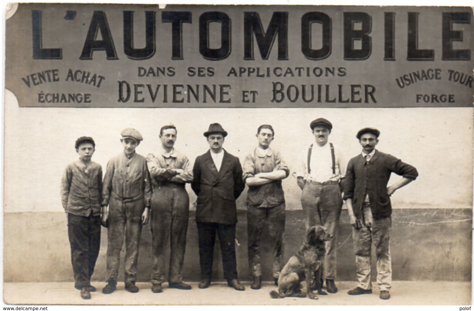 L' Automobile Dans Ses Applications - Devienne Et Bouiller - Carte Photo Non Localisée   (104887) - Publicité