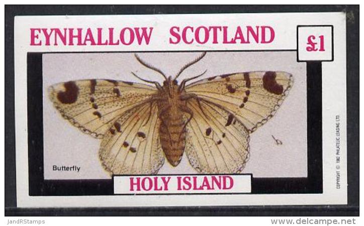 11318 Eynhallow 1982 Butterflies Imperf Souvenir Sheet (1 Value) Unmounted Mint - Butterflies