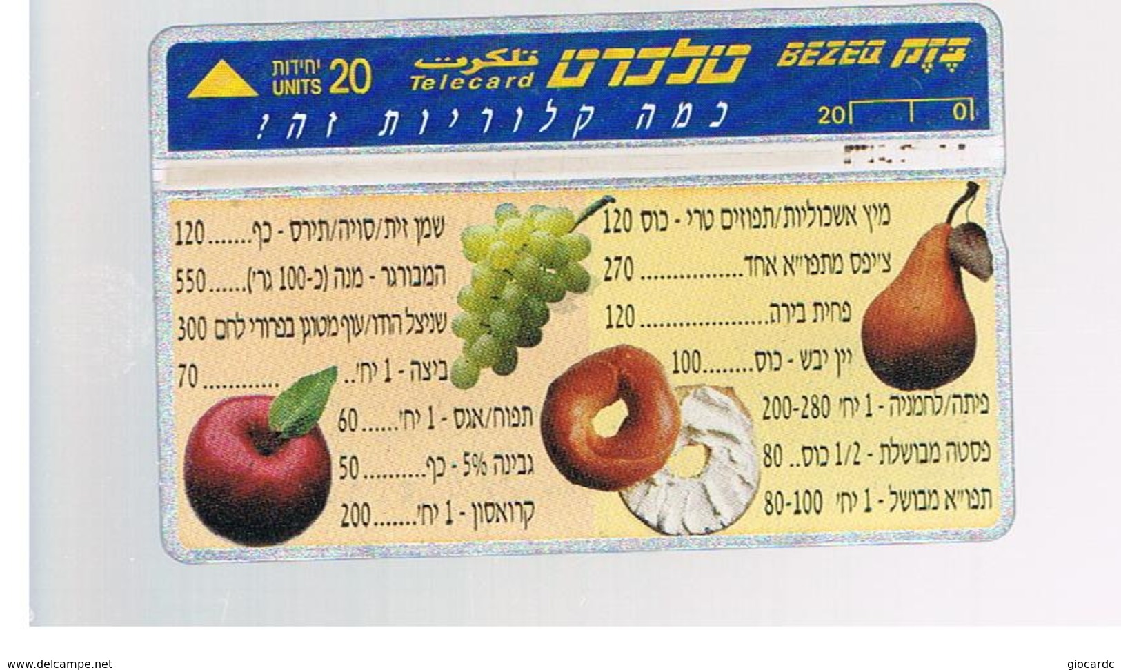 ISRAELE (ISRAEL) -   1996  FOOD   - USED  -  RIF. 10878 - Alimentation