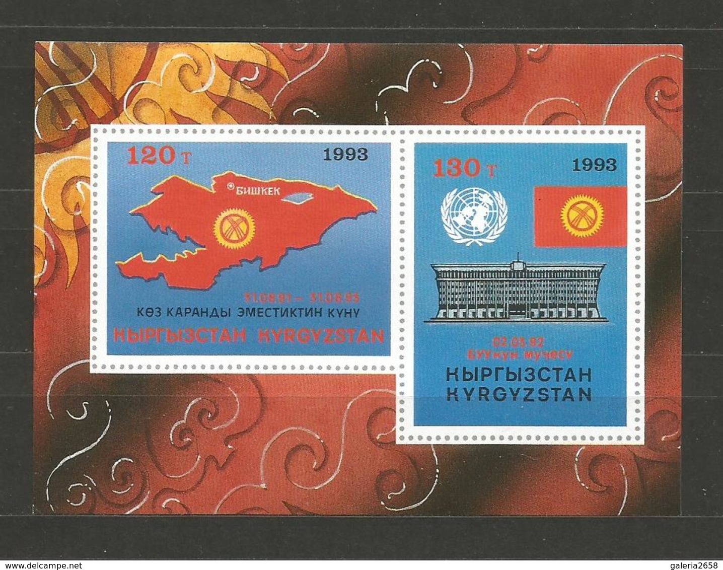 KYRGYZSTAN -  MNH INTERESTING BLOCK  - D 1679 - Kirghizstan