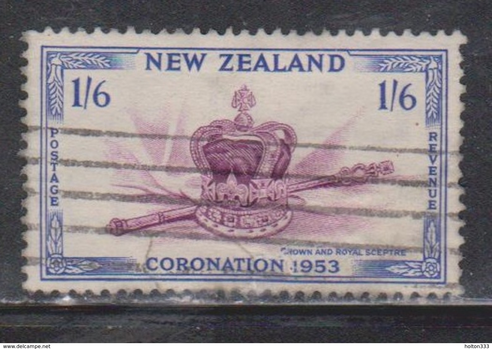NEW ZEALAND Scott # 284 Used - QEII Coronation - Used Stamps