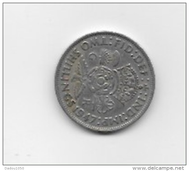 Piece TWO SHILLINGS  GEORGES VI 1947 - Sonstige & Ohne Zuordnung