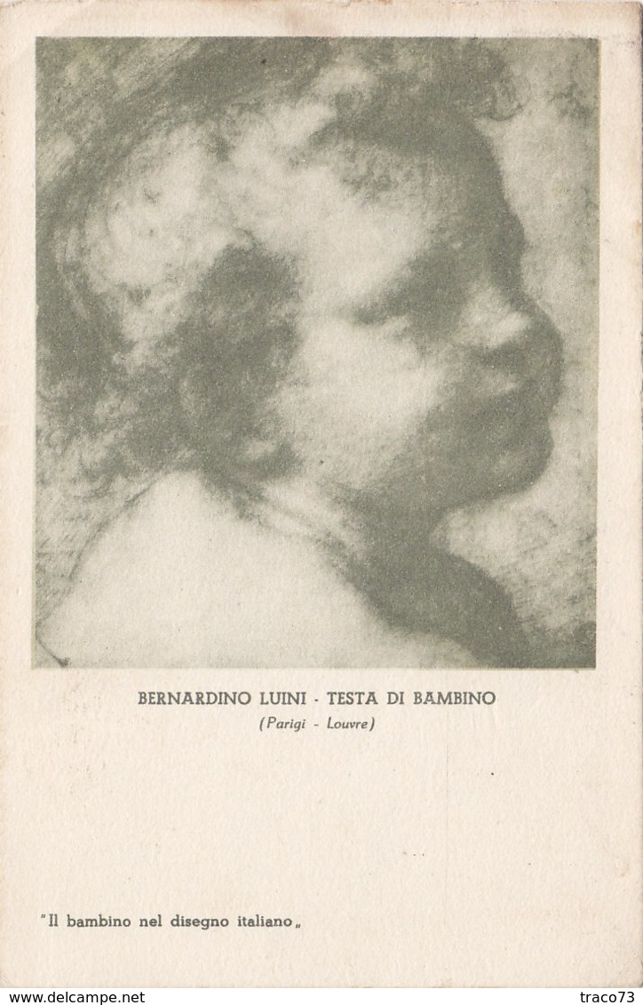 TESTA DI BIMBO / BERNARDO LUINI _ FEDERAZIONE ITALIANA PER LA LOTTA CONTRO LA TUBERCOLOSI - Salute