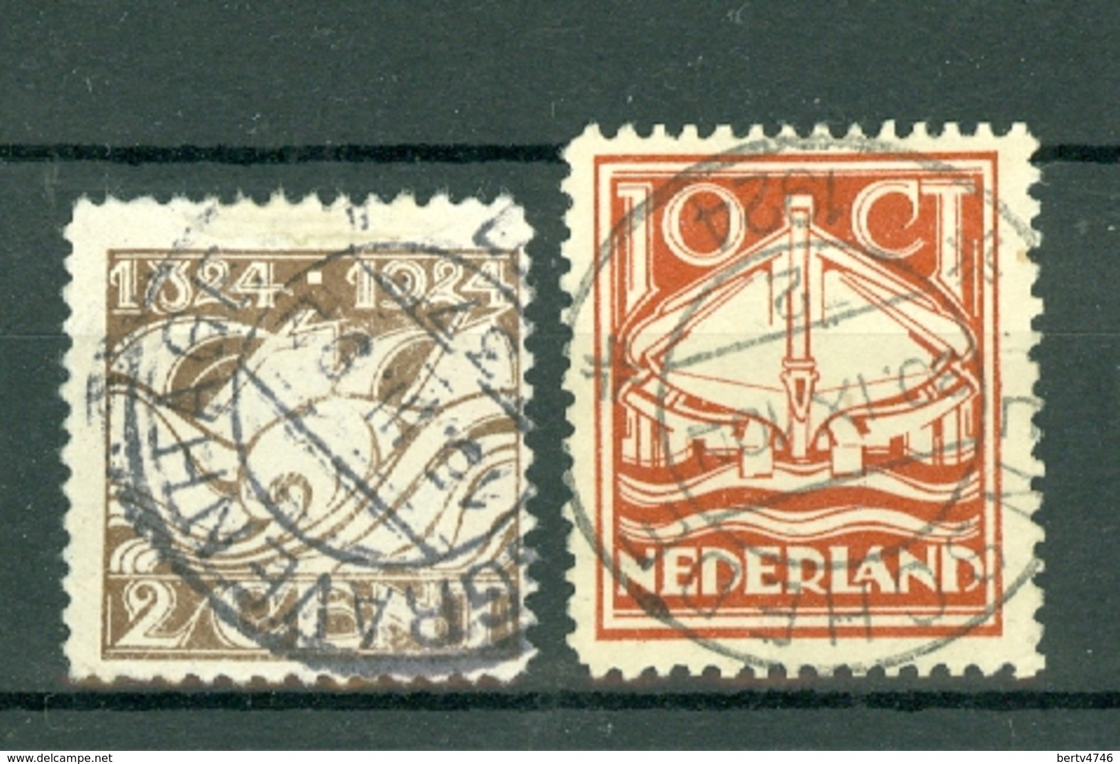 Nederland/Pays-Bas  1924  Yv. 157/158, NVPH 139/140, Mi 141/142 - Oblitérés