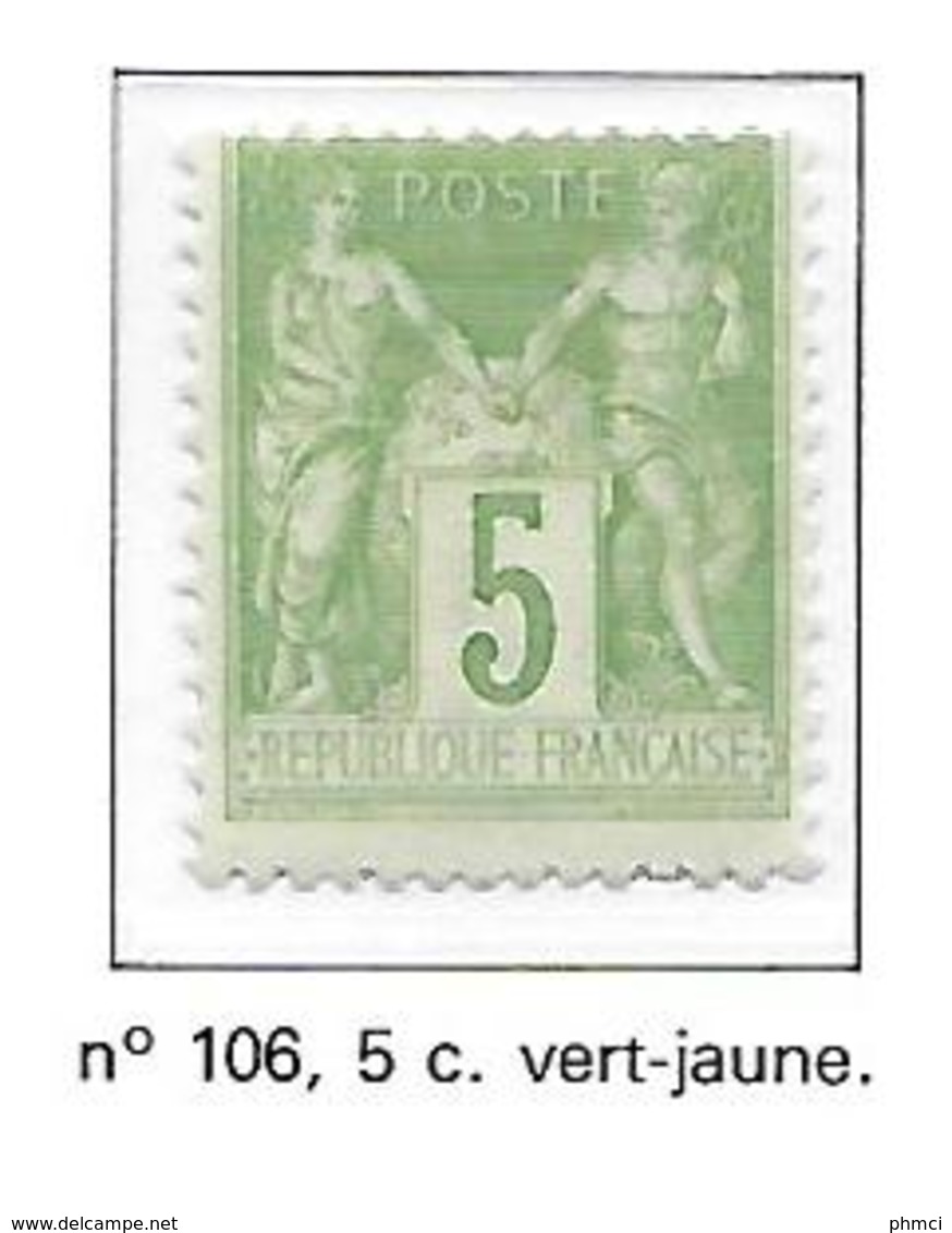 FRANCE N°106 - NEUF (*) - 1898-1900 Sage (Type III)