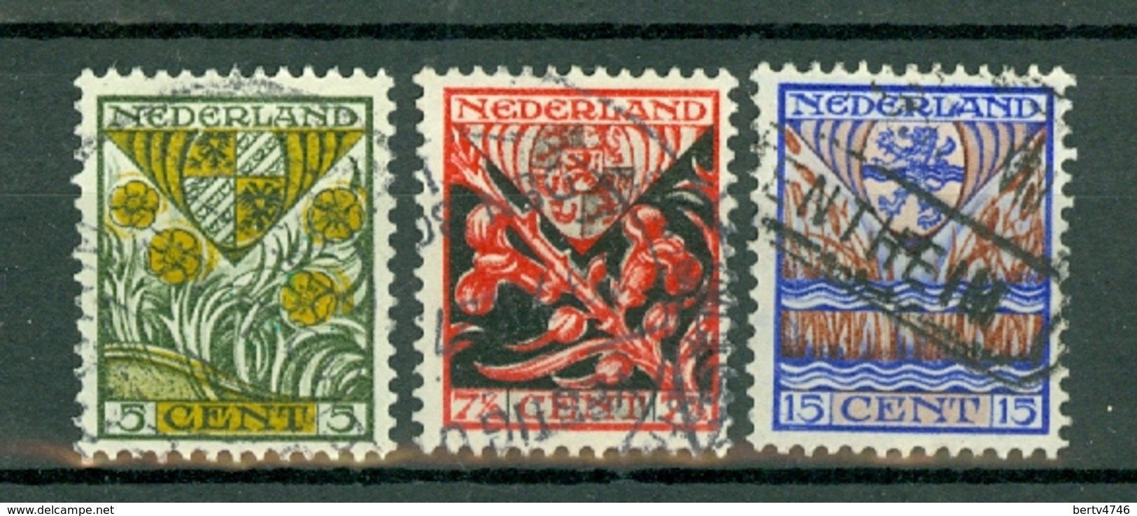 Nederland/Pays-Bas  1927  Yv. 196/198, NVPH 209/211, Mi 202/204 - Oblitérés