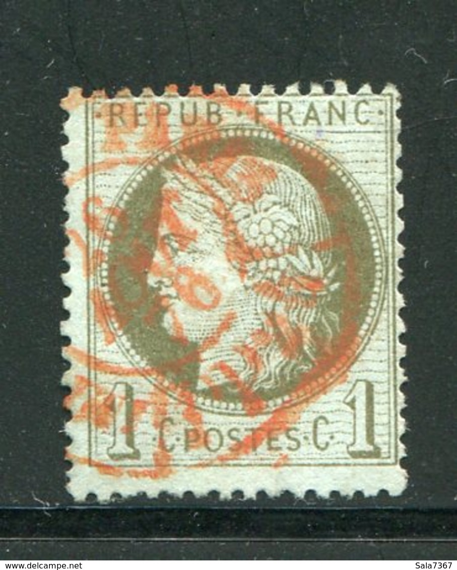 Y&T N°50- Cachet Rouge Des Imprimés De Paris - 1871-1875 Ceres