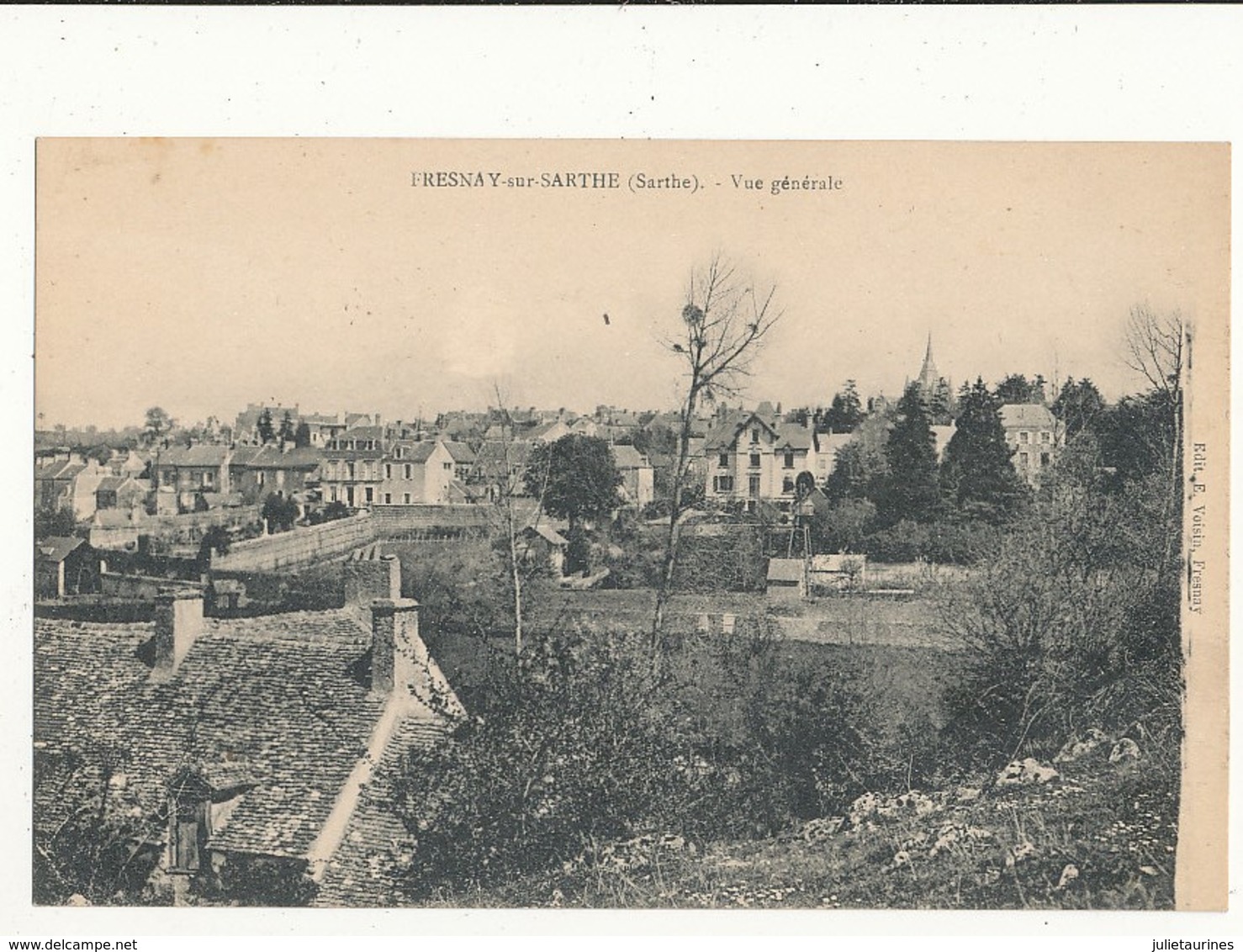 72 FRESNAY SUR SARTHE VUE GENERALE CPA BON ETAT - Autres & Non Classés