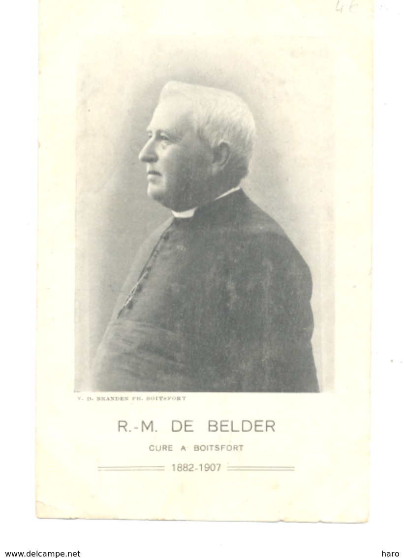 Carte Postale Souvenir Des 25 Ans De Prêtrise ( 1882 - 1907 ) De R-M DE BELDER Comme Curé De BOITSFORT (y240) - Watermael-Boitsfort - Watermaal-Bosvoorde