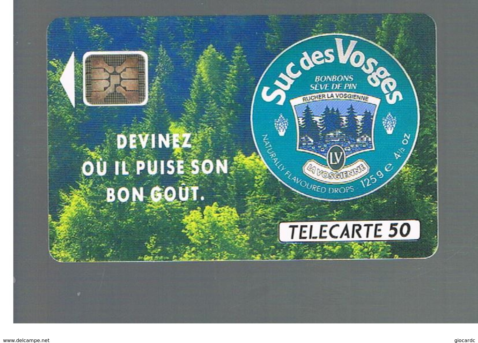 FRANCIA (FRANCE) -  1992 SUC DES VOSGES  - USED°- RIF. 10884 - Publicité