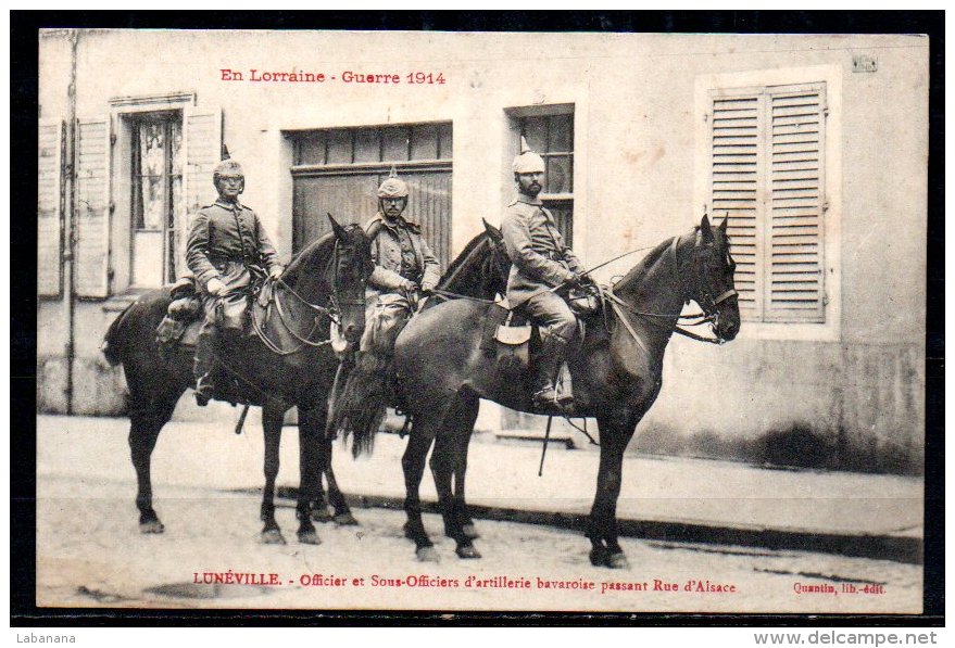 54-Lunéville, Officier Et Sous-officiers D'artillerie Bavaroise - Luneville