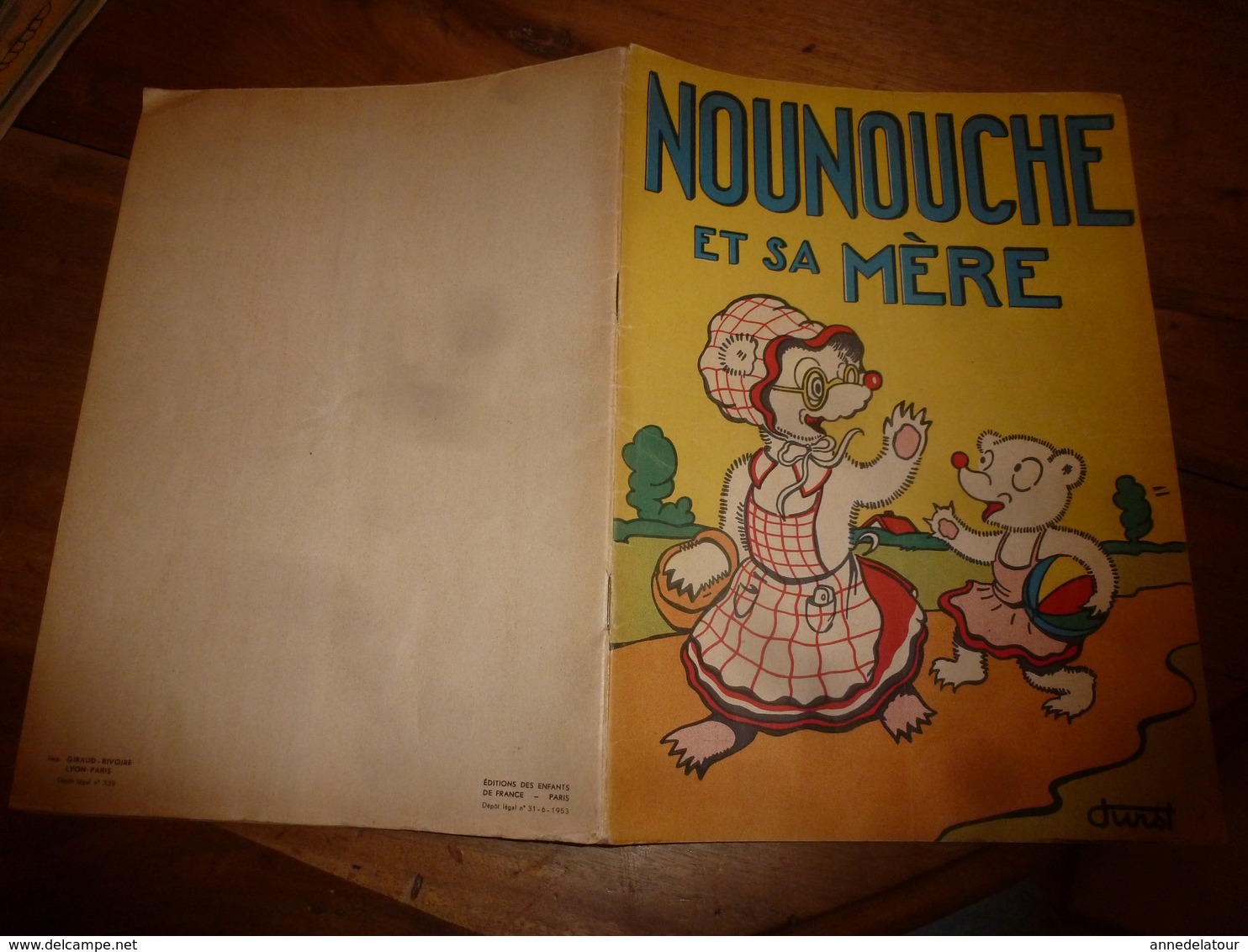 1953 NOUNOUCHE Et Sa Mère,   Texte Et Dessins De DURST - Collections