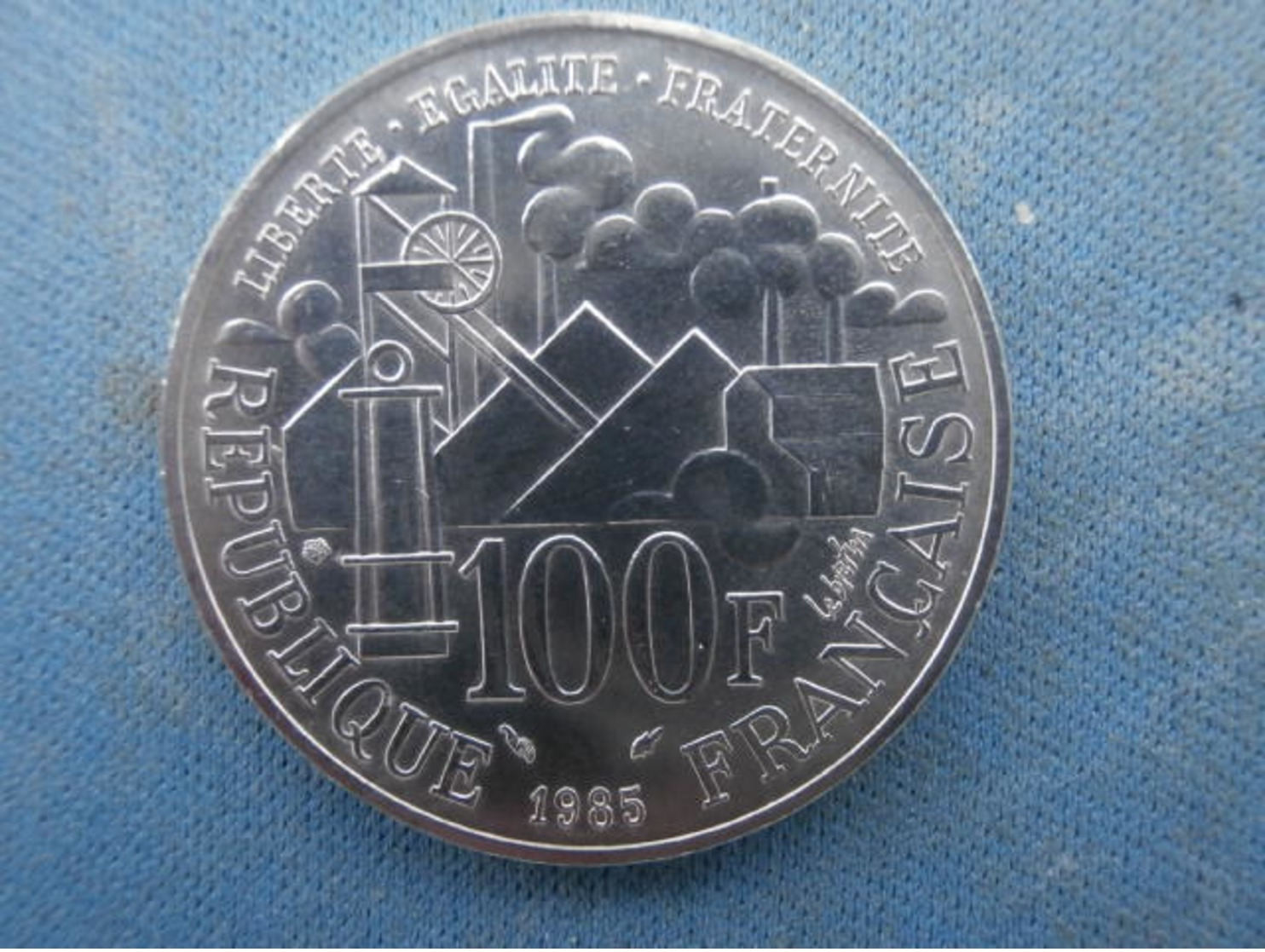 Pièce En Argent 100 Francs Commémorative, Emile Zola, Année 1985 - Autres & Non Classés