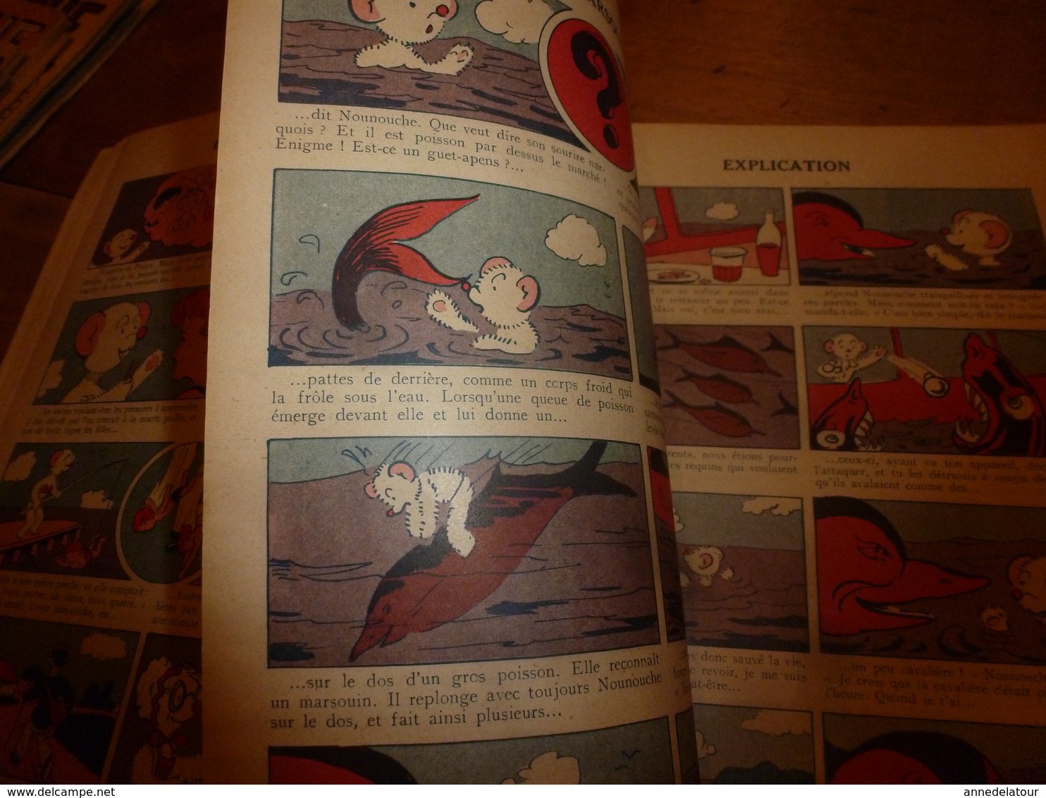 1953 NOUNOUCHE maitre-nageur,   texte et dessins de DURST