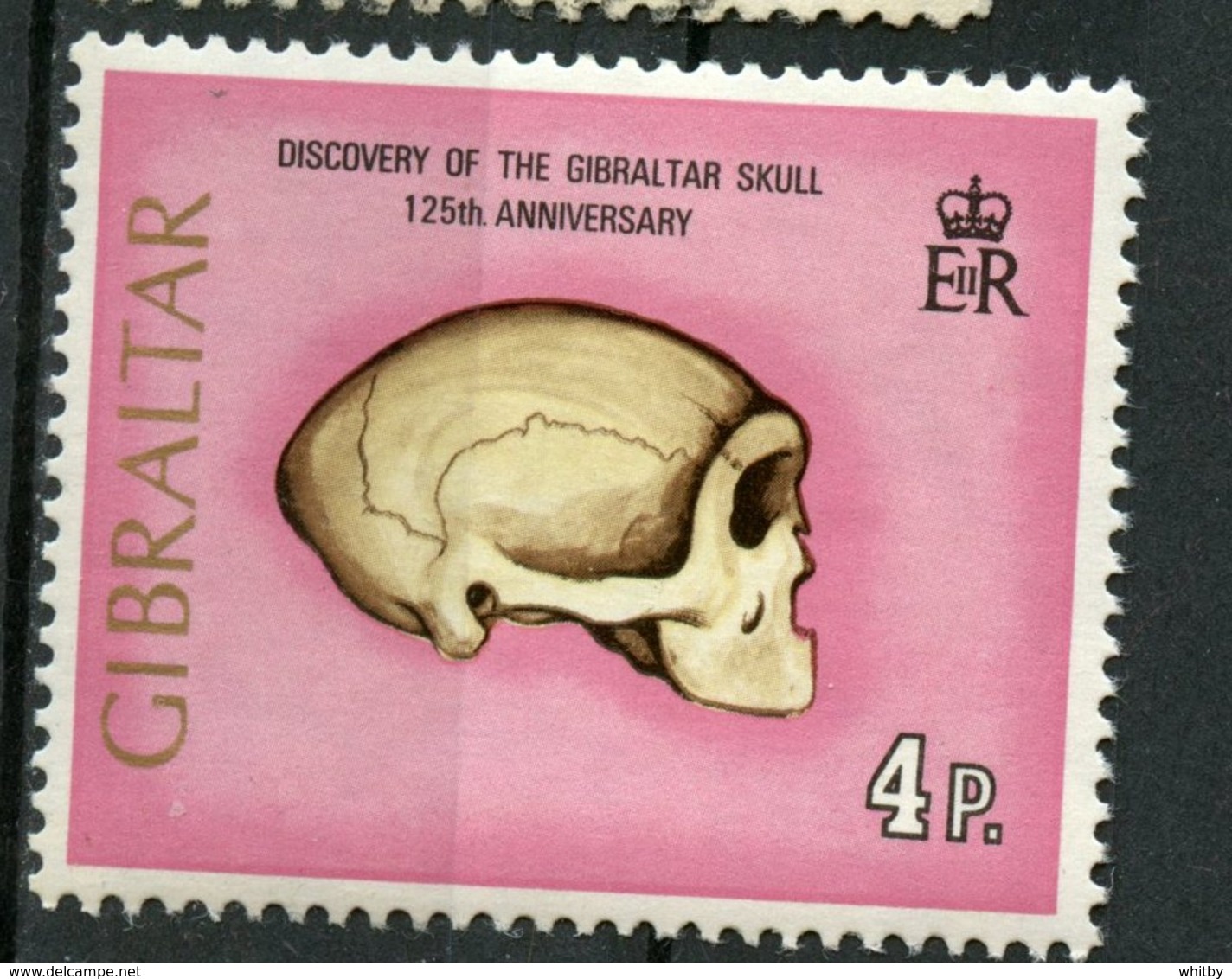 Gibraltar 1973 1p  Skull Issue #296 - Gibraltar