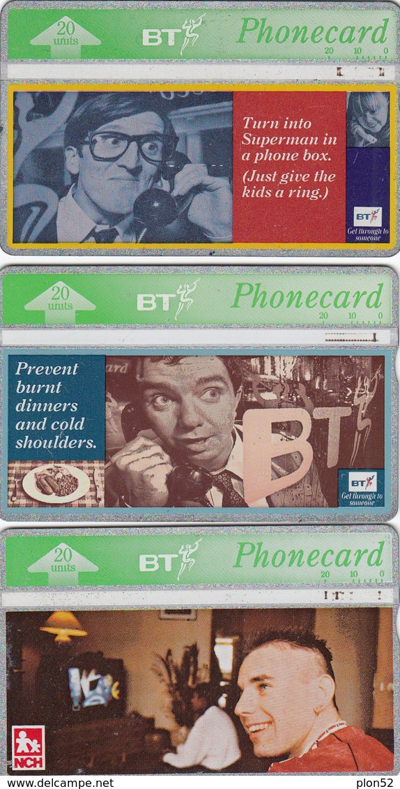 11933 - N°. 3 PHONECARD - REGNO UNITO - USED - BT Generale