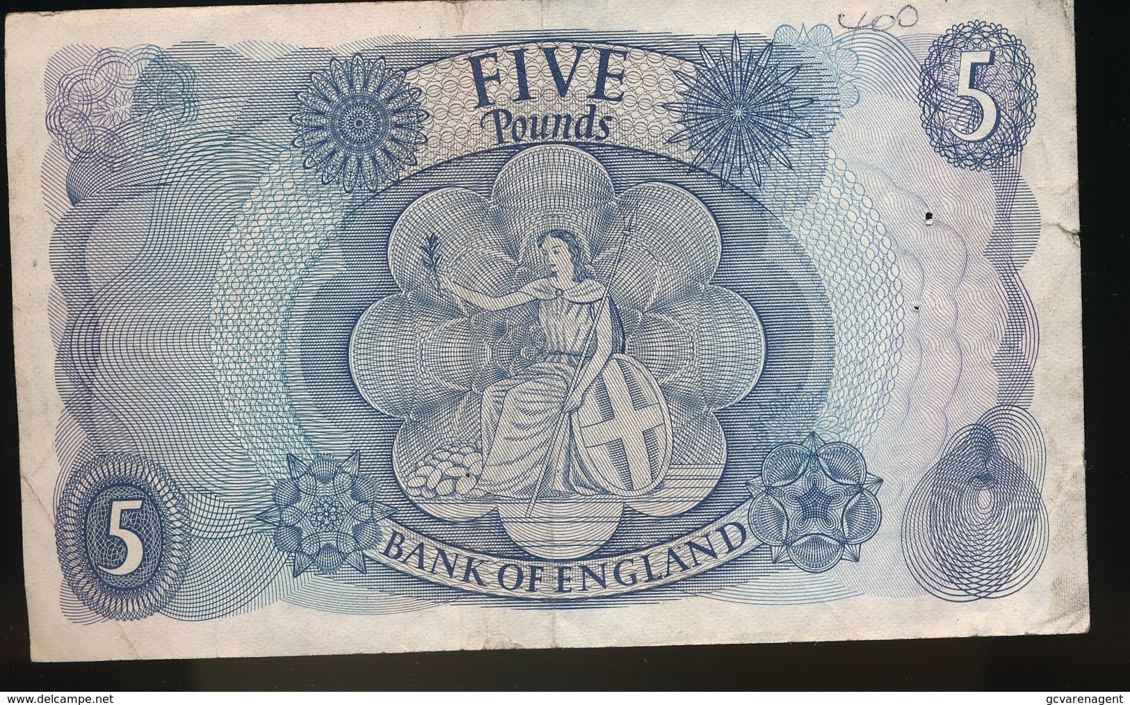 5 POND - FIVE POUNDS N° Y66 915780  - 2 SCANS - 5 Pounds
