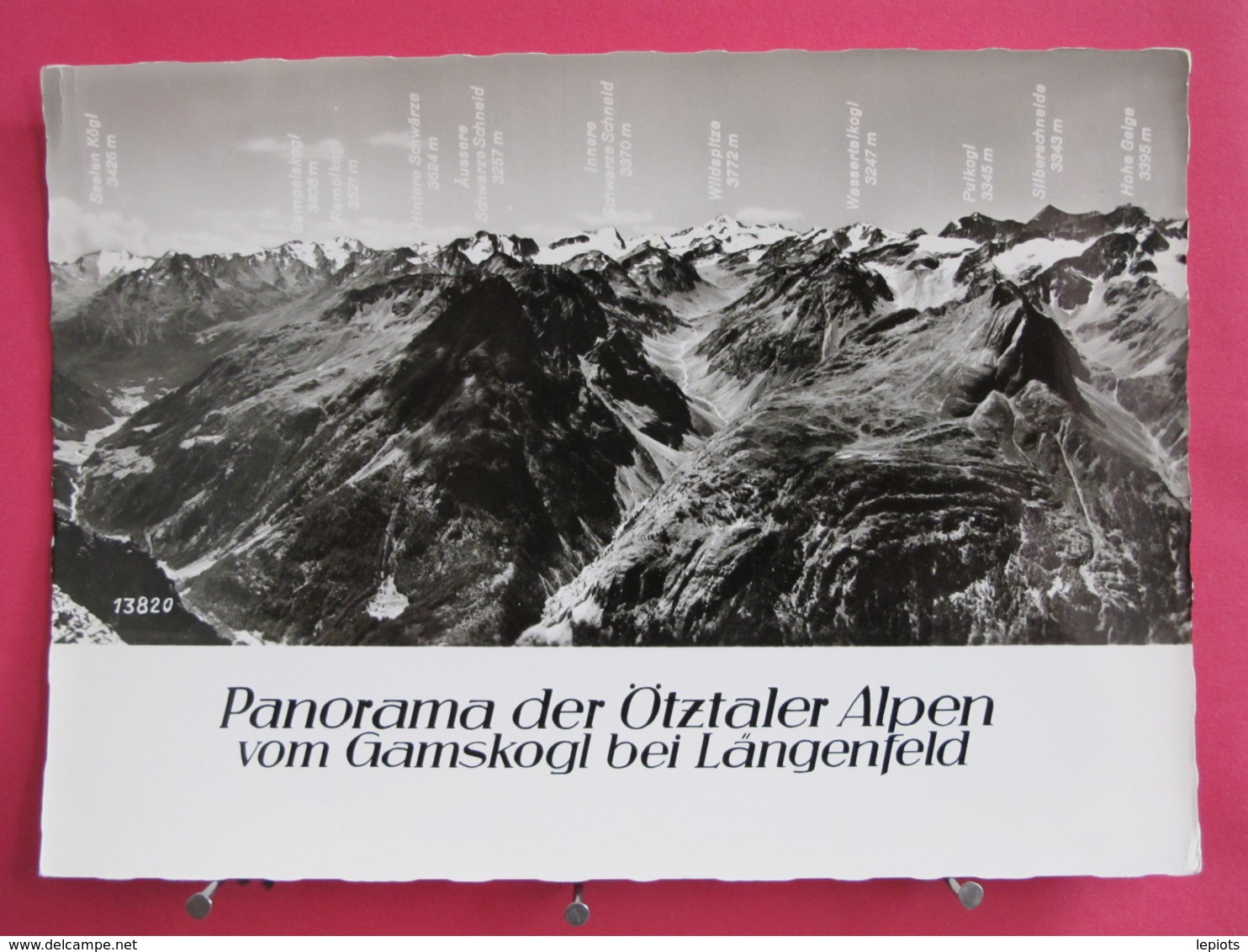 Autriche - Panorama Der Ötztaler Alpen Vom Gamskogl Bei Längenfeld - CPSM Excellent état - Scans Recto-verso - Längenfeld