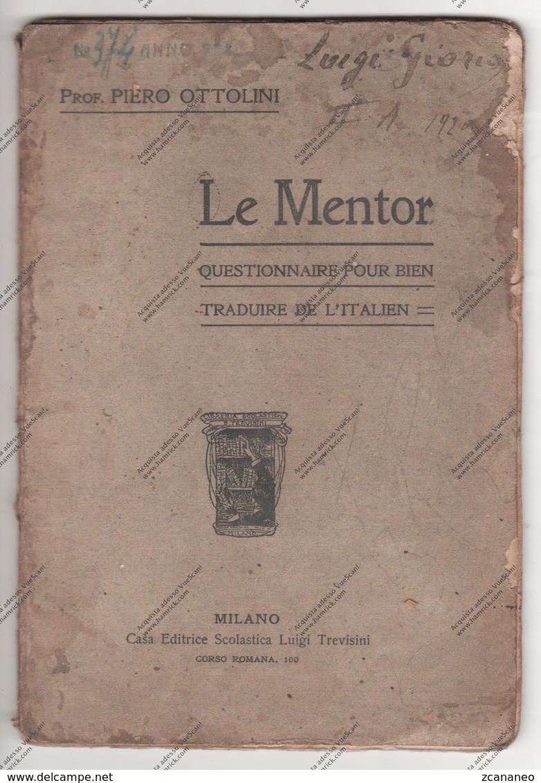 LE MENTOR DEL PROF. PIERO OTTOLINI - QUESTIONARIO PER TRADURRE BENE L'ITALIANO - Cursos De Idiomas