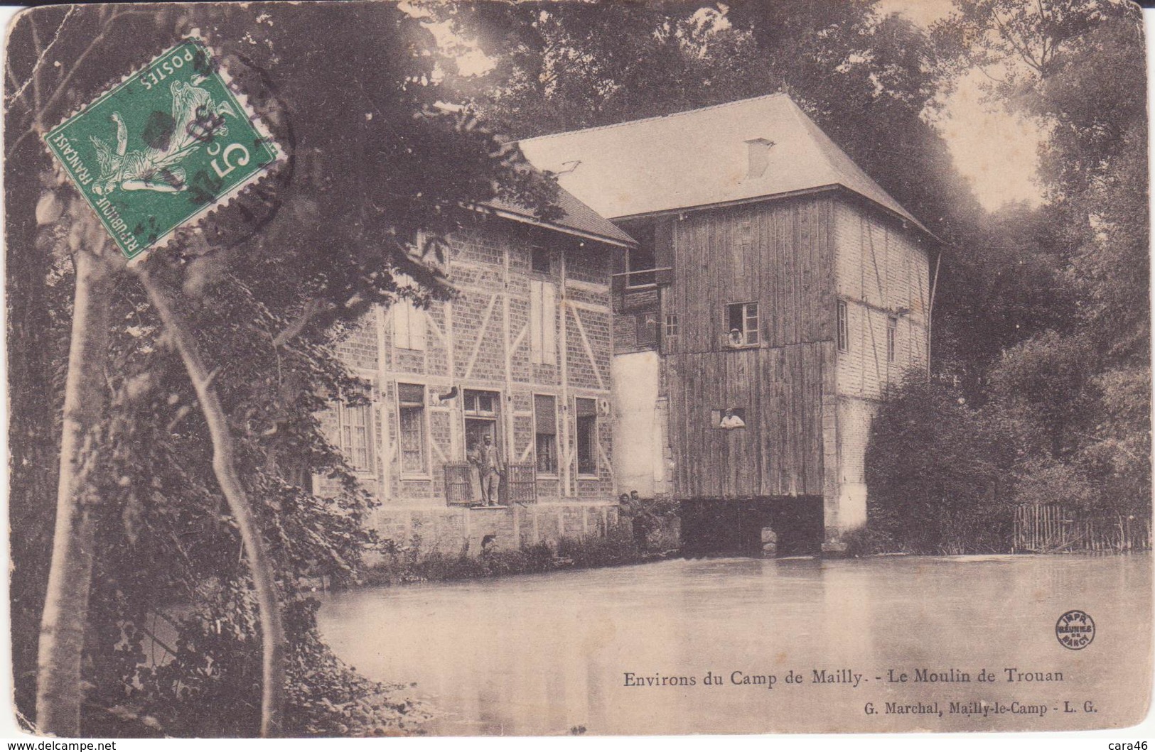 CPA - Env Du Camp De Mailly - Le Moulin De Trouan - Mailly-le-Camp