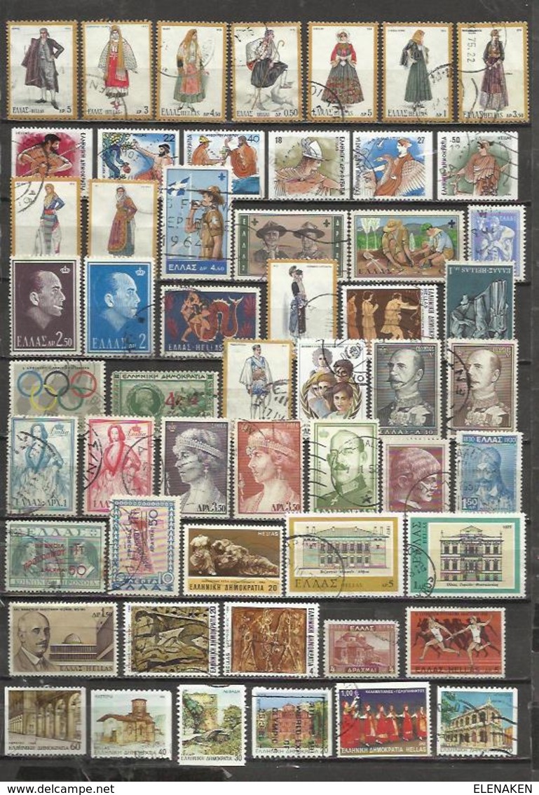 Q864-LOTE SELLOS GRECIA SIN TASAR,SIN REPETIDOS,ESCASOS. -GREECE STAMPS LOT WITHOUT PRICING WITHOUT REPEATED. -GRIECHEN - Collections