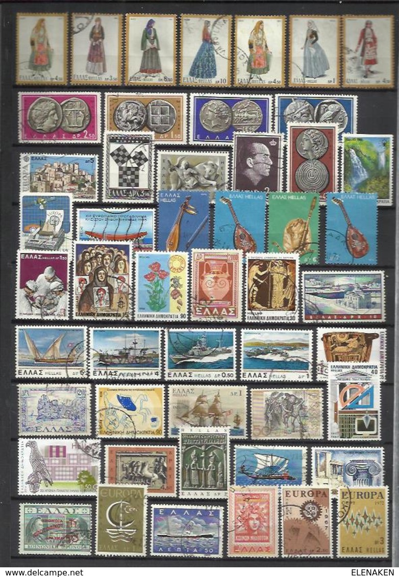 Q866-LOTE SELLOS GRECIA SIN TASAR,SIN REPETIDOS,ESCASOS. -GREECE STAMPS LOT WITHOUT PRICING WITHOUT REPEATED. -GRIECHEN - Collections