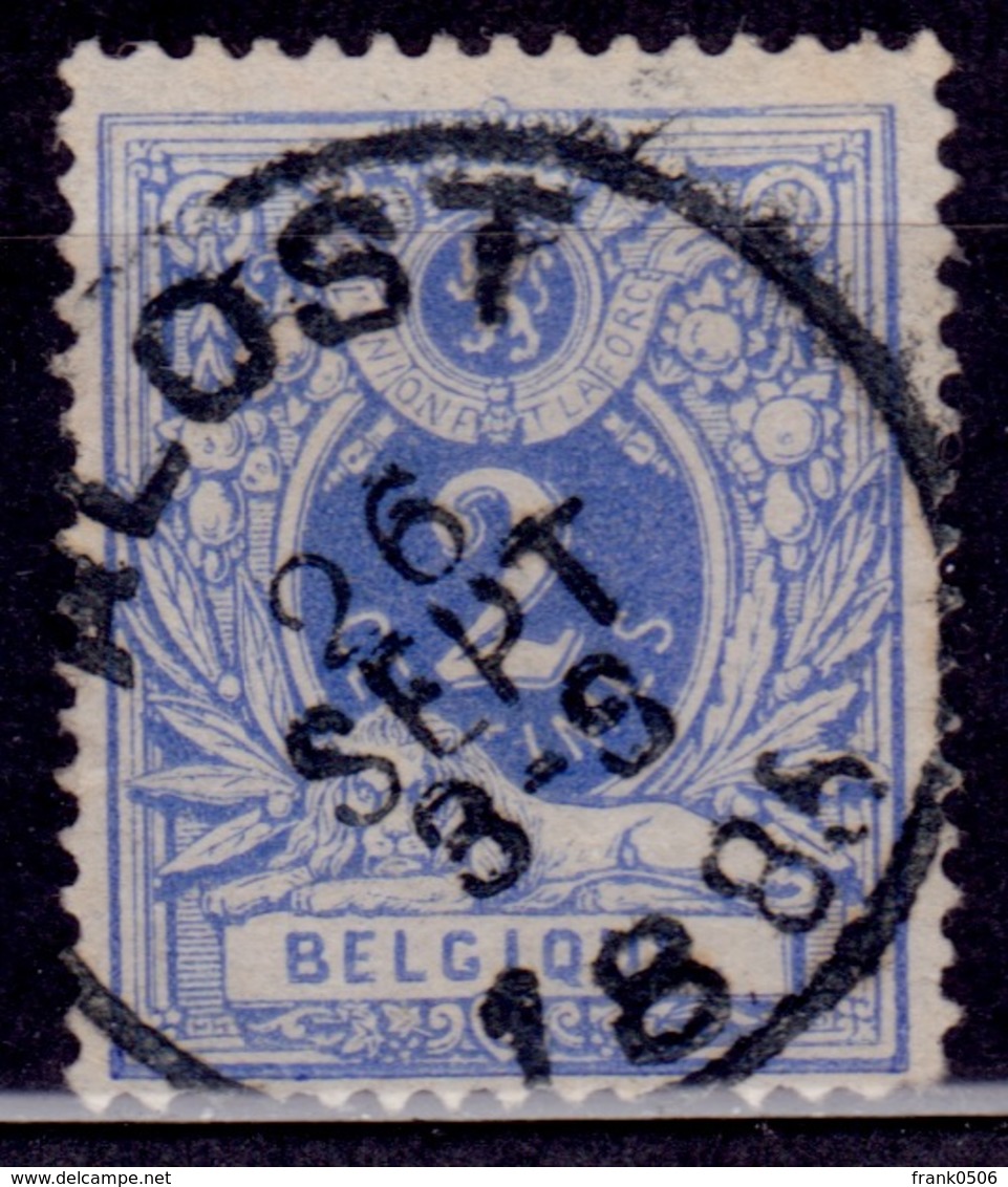 Belgium, 1881, Lying Lion, 2c, Sc#41, Used - 1869-1888 Lying Lion