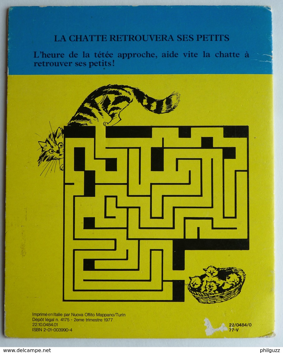 CAROLINE SES CHIENS ET SES CHATS - RARE ALBUM D'AUTOCOLLANTS - Hachette 1977 - Pierre PROBST Enfantina - Hachette