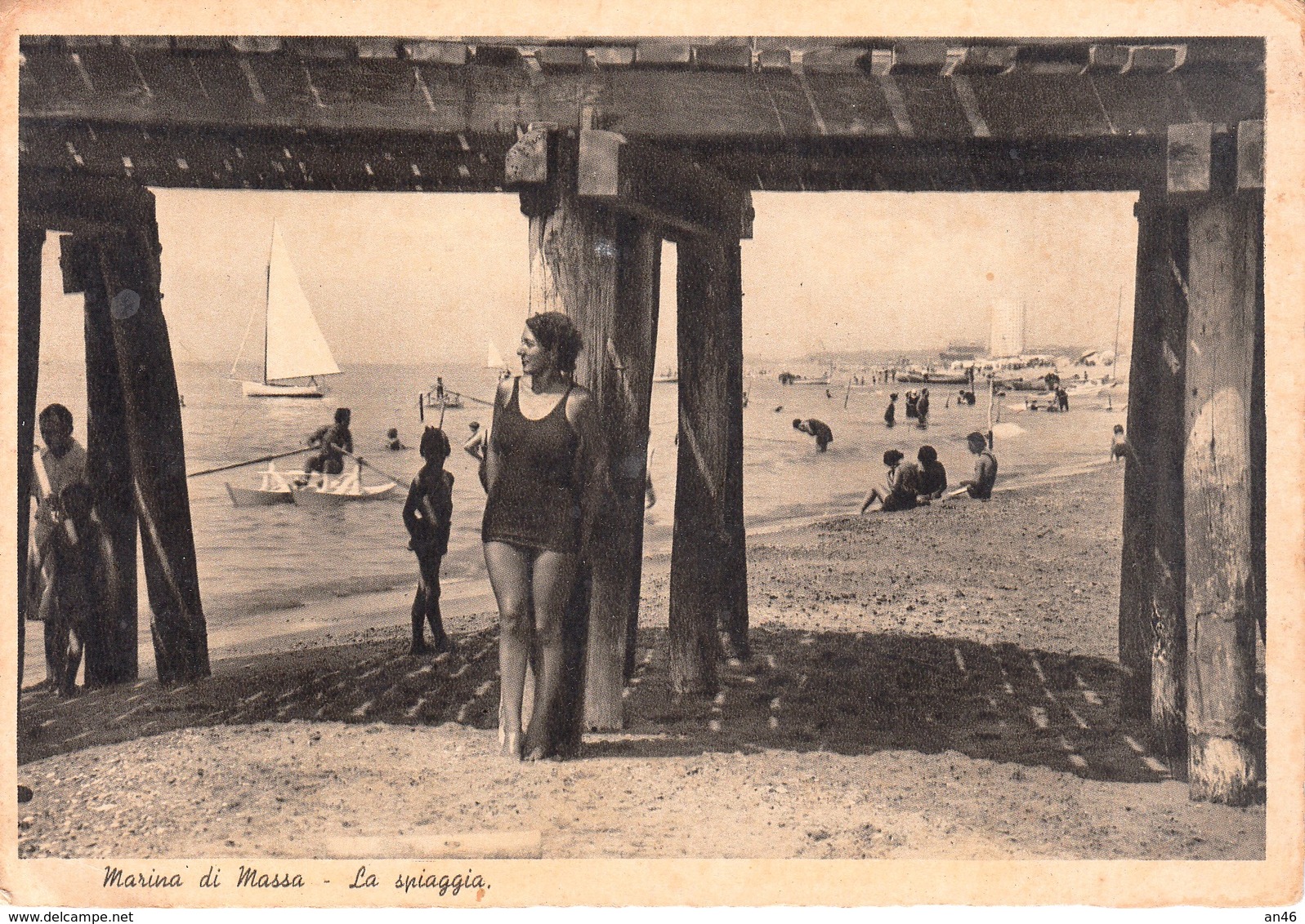 Marina Di Massa_La Spiaggia- Originale Al 100% - Massa