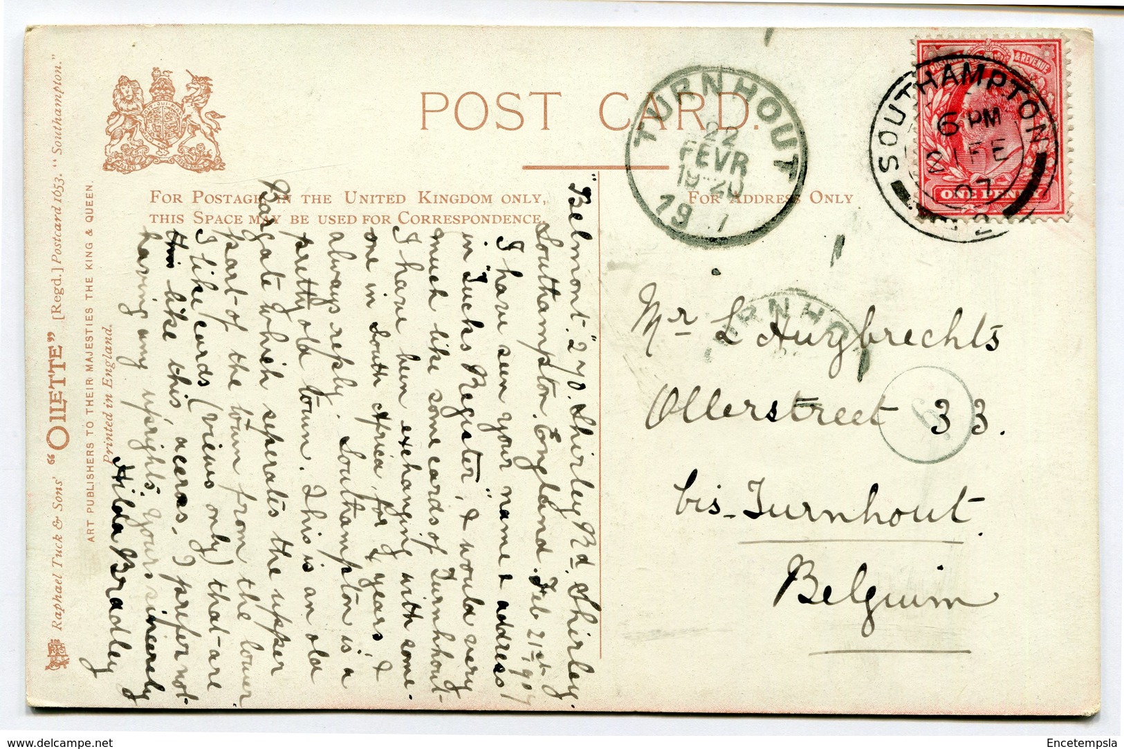 CPA - Carte Postale - Royaume Uni - Below Bar - Southampton- 1907 (CP2219) - Other & Unclassified