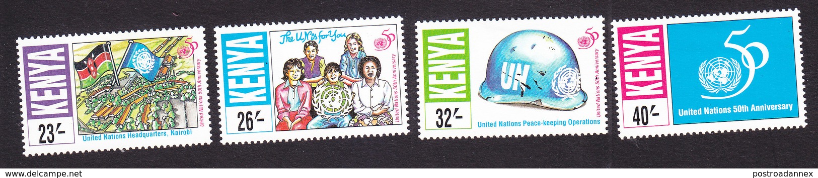 Kenya, Scott #651-654, Mint Hinged, UN, Issued 1995 - Kenya (1963-...)