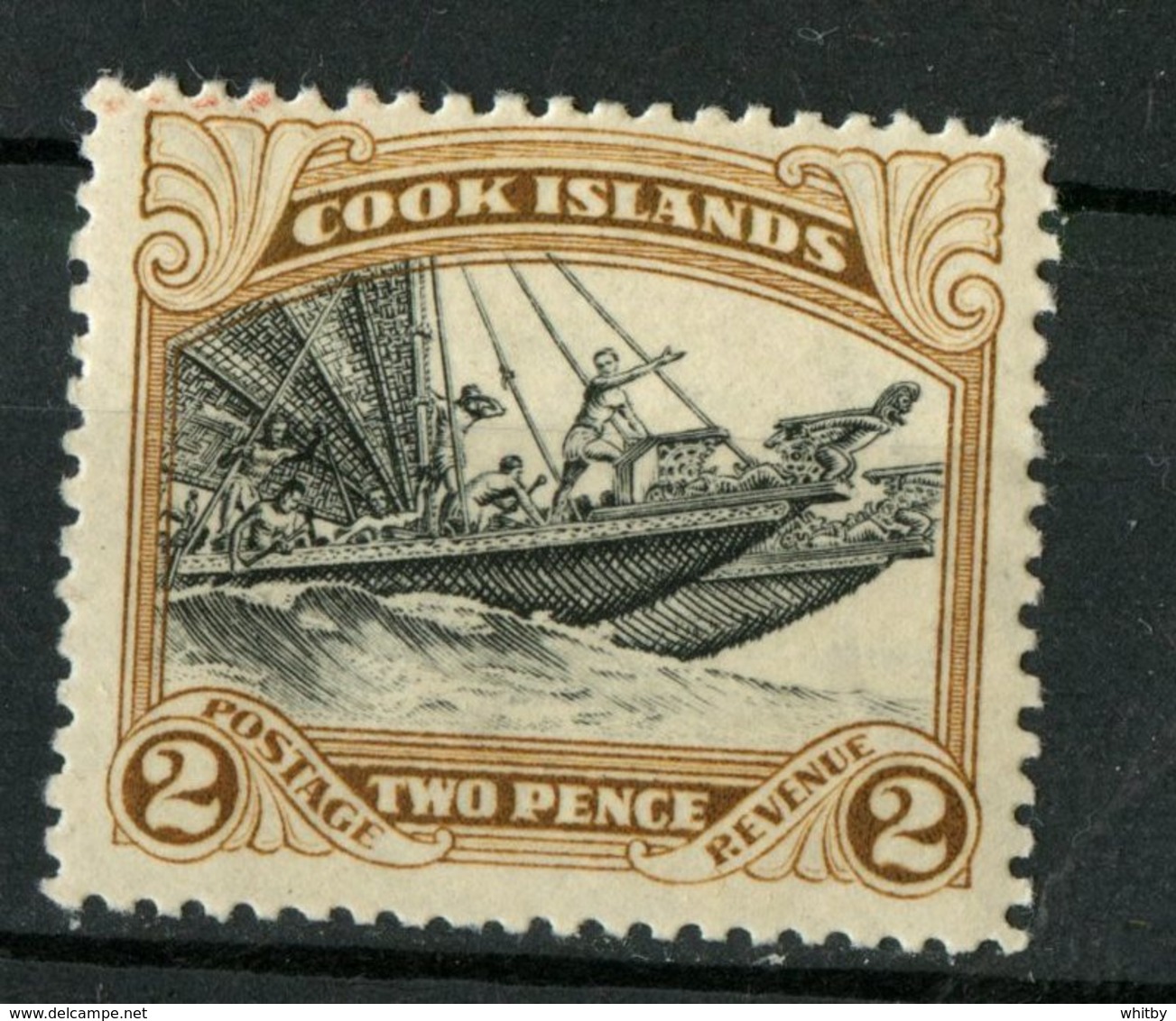 Cook Islands 1936 2p  Catamaran Issue #93 - Cook