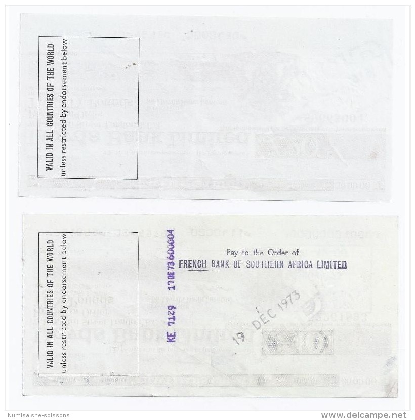 GREAT BRITAIN - LONDON - TRAVELLERS CHEQUE - 10 ET 20 POUNDS - Autres & Non Classés