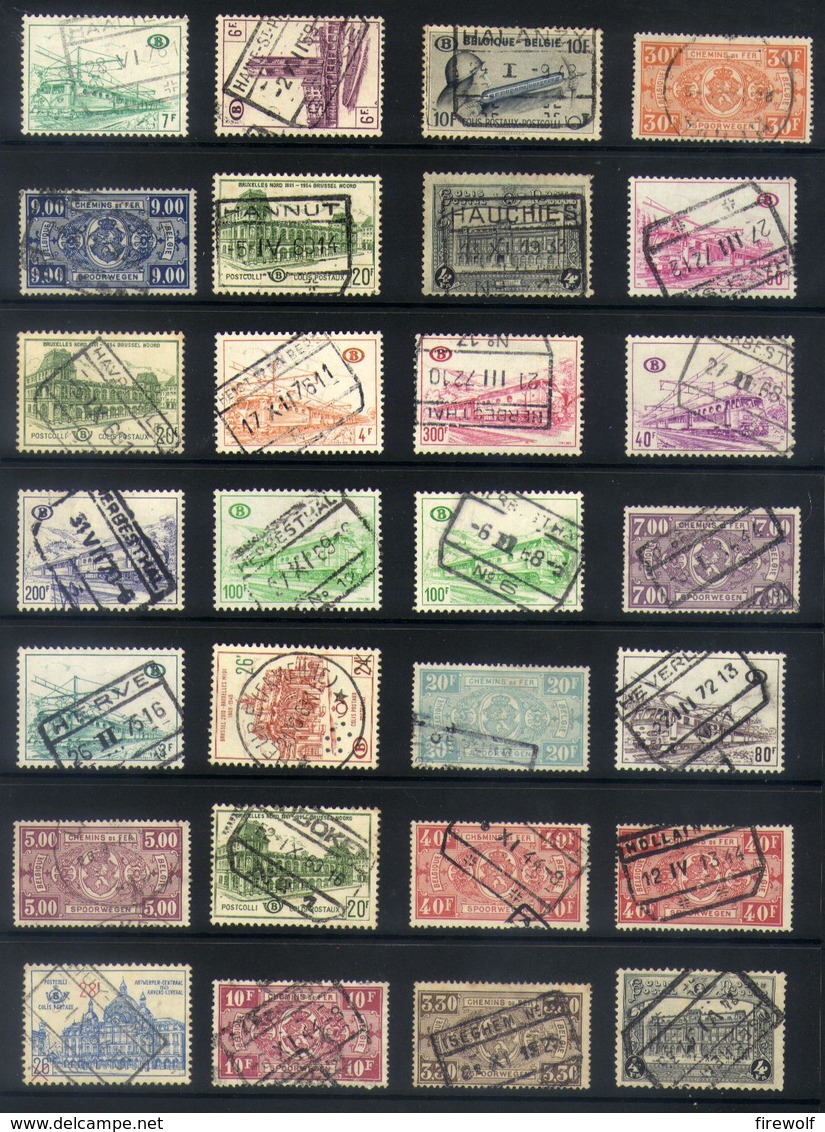 Y53 - Belgium - Railway Parcel Stamps - Used Lot - Autres & Non Classés