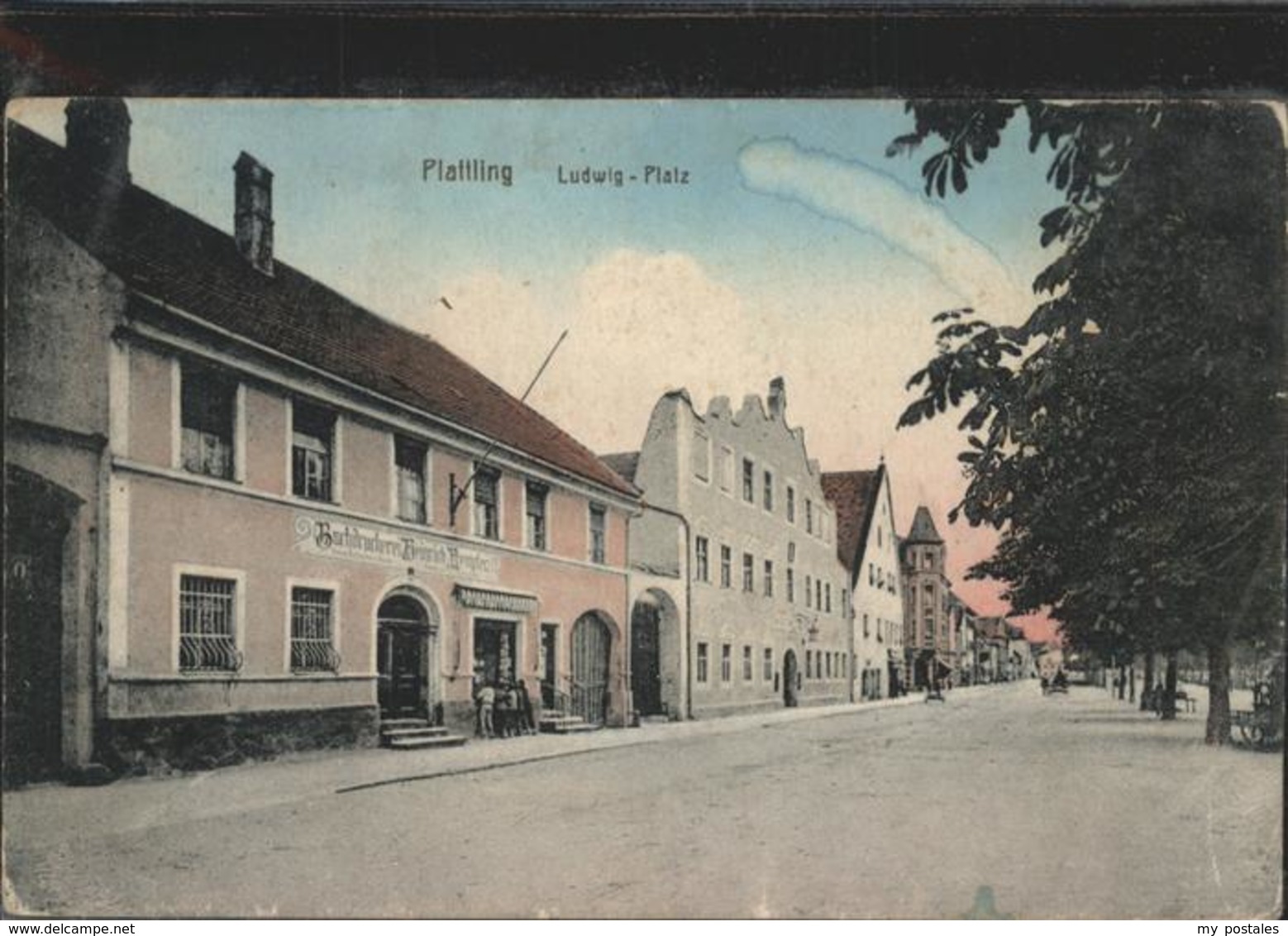 41245102 Plattling Isar Bayern Ludwig Platz Plattling - Plattling