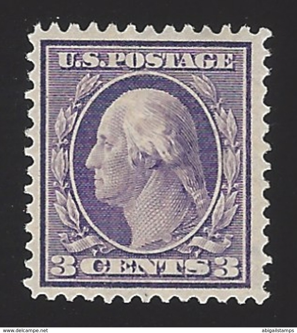 US #376 1910-11 Violet Type I WMK 190 Perf 12 Mint OG LH VF SCV $20 - Unused Stamps